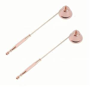 lot 1492 image: Noneea Candle Snuffer, Extinguish Candle Flame Safely with Long Handle Putting Out Fire, Candle Extinguisher Tool (Rose Gold)