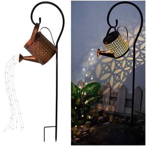 lot 1557 image: Solar Lanterns Outdoor Waterproof,Metal Watering Can Garden Decor Ornaments,Yard Art Hanging Path Lights,Outside Patio Decorations,Gardening Birthday Gifts for Mom Grandma Women,with Hook, Large