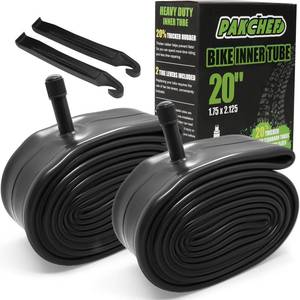 lot 1563 image: PAKCHEF 20 Thicker Bike Inner Tube for 20x1.75 20x1.95 20x2.10 20x2.125 Bicycle Tire with 32 mm Schrader Valve - Heavy Duty Bike Tube for Road MTB Cruisers Bikes - Set of 2