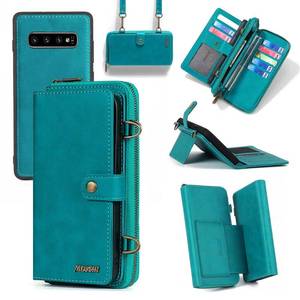 lot 1567 image: Compatible with Samsung Galaxy S10 Plus Wallet Case Card Holder Stand Multi-Function 2in 1 Detachable Magnetic Cell Phone Cover for Glaxay S10 Galaxies S10plus 10S Edge S 10 10plus Cases Men Blue