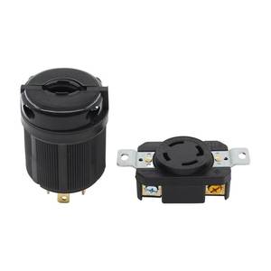 lot 1638 image: ApplianPar Generator RV AC Plug and Socket L14-30 30 AMP 120V 220V Male and Female Receptacle