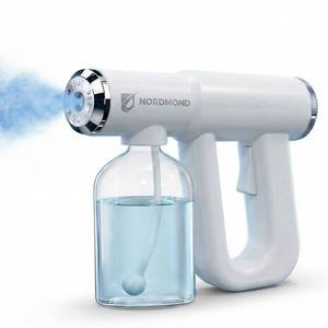 The Original Disinfectant Fogger Machine - Professional Sanitizer Sprayer - ULV Atomizer &amp; Nano Steam Gun Rechargeable Barber Spray Gun with Blue Light V2