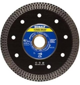 lot 8341 image: K.balt 4-12 Turbo Mesh Blade 4-12-in WetDry Turbo Rim Diamond Saw Blade