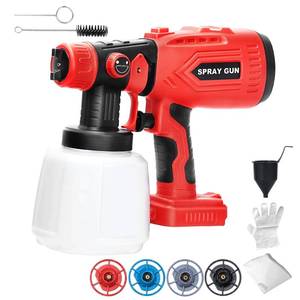 lot 8368 image: Paint Sprayer Compatible with Craftsman 20V Lithium Battery, Cordless Paint Sprayer HVLP Spray Gun with Copper Nozzle, 200W Power Easy to Clean for Home Interior,Exterior, Renovation(Tool Only)