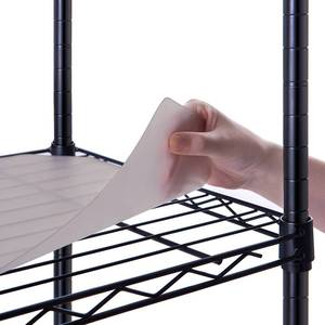 lot 8378 image: Poofzy Wire Shelf Liner 16 X 36, Non-Adhesive Plastic Shelf Liners for Wire Shelving, Waterproof Protector Mats (5PK, Gray)