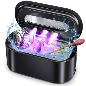lot 8411 image: Ultrasonic Jewelry Cleaner, 48KHz Professional Ultrasonic Cleaner for Eyeglasses, Rings, Retainers, Dentures, 30W Jewelry Cleaner Ultrasonic Machine with Dual Cleaning Modes, Digital Timer