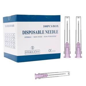 lot 8427 image: 18 Gauge 1 Inch Needle (100Pack),Luer Lock Industrial Accessories Needles,Individually Wrapped