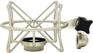 lot 8456 image: Grneric Metal Microphone Shockmount & Stand for Neumann TLM 103M147 - Silver