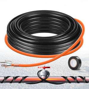lot 8458 image: PBPHX 30FT Heat Tape for Water Pipes,Heating Cable for Pipe Freeze Protection,Water Pipe InsulationRoof Snow De-Icing,Deicing Heating Cable,with Mounting Buckle (30FT)