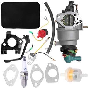 lot 8467 image: 0G8442A111 Carburetor for Generac GP5000 GP5500 GP6500 GP6500E 5KW 5.5KW 6.5KW 389cc Generator with Air Filter Tune Up Kit