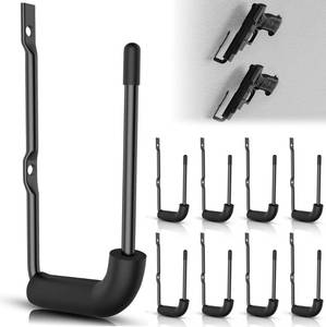 lot 8471 image: POOWEE 8Pcs Pistol Wall Mount Rack - Rubber Wrap Top Pistol Rack for Wall,Cabinet,Safe,Handgun Display Rack, Pistol Wall Mount Display,Wall Mount Handgun Hanger for Wall Display,fits on Most Handgun