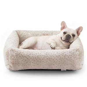 lot 8513 image: JOEJOY Small Dog Bed for Small Dogs, Washable Orthopedic Premium Soft Corduroy Fleece Pet Bed with Removable Zipper Cover, Cute Calming Puppy Bed with Non Skid Bottom