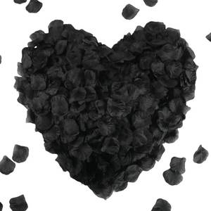 lot 8535 image: CODE FLORIST 2200 PCS Silk Rose Petals for Valentines Day,Romantic Night,Wedding,Proposal Anniversary Flower Decorations(Black)