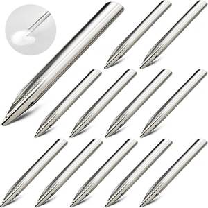 lot 8537 image: Zonon 12 Pcs 6 Inch Lab Spatula Stainless Steel Micro Lab Scoop Spatula Metal Bead Scoop with Rounded Pointed Ends Laboratory Sampling Curved Spoon for Mixing Powders Pastes Transferring Tool