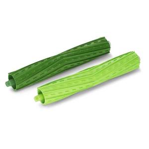 lot 8572 image: iRobot Roomba Authentic Replacement Parts - e, i, & j Series Replacement Dual Multi-Surface Rubber Brushes,Green