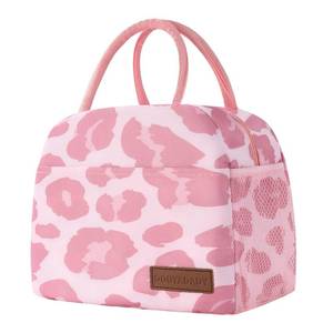 lot 8609 image: douyadady Lunch Bag WomenMen Lunch Box WomenMen (pink leopard)