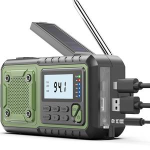 lot 8626 image: Crank Emergency Radio, Weather Radios, Solar Radios with Hand Crank Emergencies, NOAAAMFM Weather Alert Radio, SOS Alarm,Flashlight, Reading Lamp,Phone Jack, for Indoor Outdoor Survival