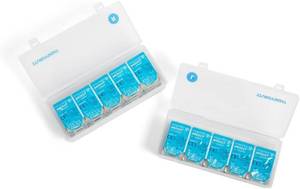 lot 8671 image: STURDYSIGHT 2-Pack Contact Lens Case Organizer  Holds 20 Lenses Each  Portable Storage Box for Contacts  Fits All Brands
