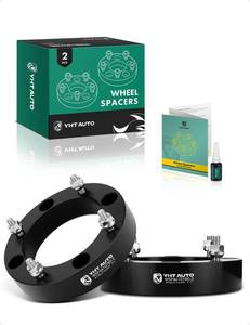 lot 8678 image: YHTAUTO 4x156mm Wheel Spacers 1.5 Inch Fits Polaris RZR, Magnum, Predator, Ranger, Sportsman, Xplorer, Yamaha Banshee, Blaster, Moto Raptor Tire Spacers 131mm Center Bore 4 Lug 2PCS Black 38 x24