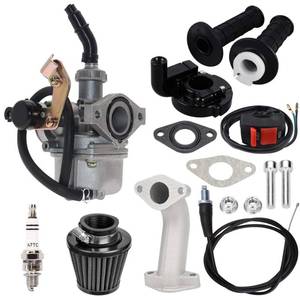 lot 8683 image: PZ19 Carburetor Kit for for 50cc 70cc 80cc 90cc 110cc 125cc ATV Dirt Pit Bike, Durable, Ideal for TaoTao Honda CRF, Chinese Quad 4 Stroke, ATV Go Kart Pit Dirt Bike (bracket)