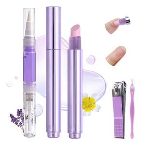lot 8692 image: Ceramic Cuticle Oil Pusher Pen 3-in-1 Nail Cuticle Remover Oil Pen With Tools - Nail Care Oil Cuticle Pusher with Ceramic Tip for Hangnails & Dry & Damaged Nail