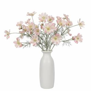 lot 8706 image: LINSIE 4pcs 24Inch Pink White Cosmos Branches Artificial Flowers,Pink White Fake Flowers, Vase Decor Flowers, for Home Decoration Artificial Flowers