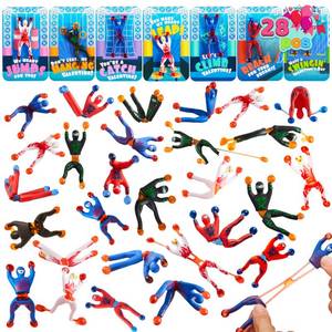 lot 8723 image: JOYIN 28 Pack Valentines Day Ninja Sticky Man with Cards, Classroom Exchange Gift for Kids, Classroom and Holiday Reward Prizes, Valentines Party Favors, Ninja Sticky Man Toys