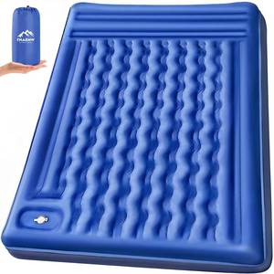 lot 8739 image: FNARMW Double Sleeping Pad Camping, Self Inflating 6 Extra-Thick 2 Person Pillow Built-in Foot Pump Waterproof Inflatable Sleeping Mat Backpacking, Tent, Hiking, Portable Camping Pad (Navy Grey)