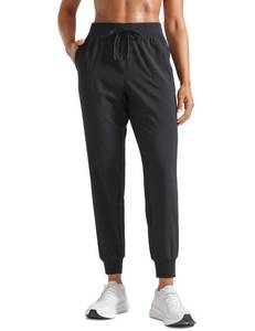 lot 8741 image: CRZ YOGA Womens Lightweight Workout Joggers 27.5 - Travel Casual Outdoor Running Athletic Track Hiking Pants with Pockets Black Medium