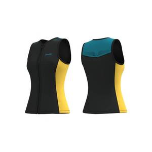 lot 8751 image: GoldFin Wetsuit Top for Women, Wet Suit Vest 2mm Neoprene Sleeveless Front Zip Jackets for Water Sports Swimming Diving Surfing Snorkeling XX-Large