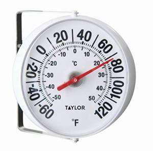 lot 8764 image: Taylor Precision Products 5159 5-14-Inch Diameter Outdoor Thermometer