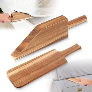 lot 8783 image: YSSPPOY Mattress Lifter & Sheet Tucker Tool Set for Changing Sheets, Acacia Wood Mattress Lifters for Seniors, Used for Lifts & Holds The Mattress, Tucks Sheets, Removes Sheets & Bed Skirts