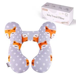 lot 8785 image: KAKIBLIN Baby Travel Pillow,Baby Neck Pillows for Car Seat,Upgraded Baby Head Pillow,Toddler Head and Neck Baby Support Pillow for Car Seat, Pushchair,Travel (Gray Fox)