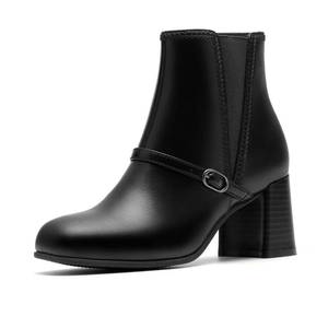 lot 8816 image: Clarks Collection Womens Keirsta Day Ankle Boot, Black Leather,  8.5 US