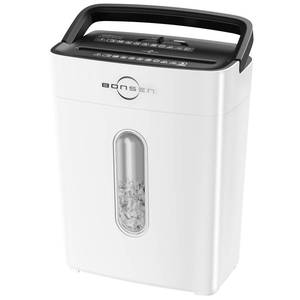 lot 26660 image: BONSEN Shredders for Home Office, 8-Sheet Cross Cut Credit Card Shredder, Small Paper Shredder for Home Use with 4 Gal Bin, P-4 High Security Level, White (S3101-W) - Retail $48