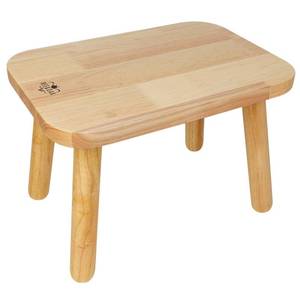 lot 26662 image: BEE&OAK 13.4 Inch Heavy Duty Wooden Step Stools for Adults - Non Slip, 300 LBS Capacity, Easy Assembly - Ideal Step Stool for High Beds, Kitchen, Bathroom, Office, Garden (Natural) - Retail $30
