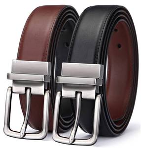 lot 26679 image: BULLIANT Mens Belt,Reversible Belt 1.25 For Gift Mens Casual Golf Dress pants shirts,One Reverse For 2 Sides(BlackLight Brown,34-36 Waist Adjustable) - Retail $16