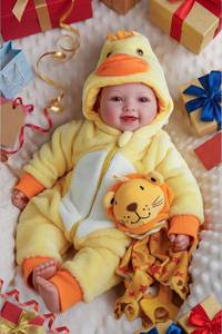 lot 26687 image: BABESIDE Lightweight Baby Doll Set 15 Realistic Soft Doll for Girls, Easy to Carry & Hug Pretend Play & Gift - Retail $30