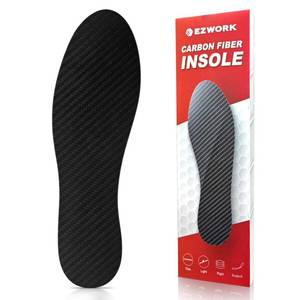 lot 40472 image: Carbon Fiber Insoles, Carbon Fiber Foot Plate 1 PC Rigid Shoe Insert Support Turf Toe, Foot Fractures, Morton Extension, Hallux Rigidus and Limitus - Alternative to Post Op Shoe - Retail $10