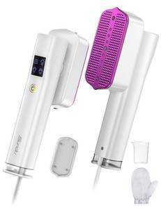 Steamer for Clothes, Sundu Portable 2-in-1 Steamer & Iron, 15s Fast Heat-up, 110ml Water Tank, Wrinkle Remover for Garment, Travel & Home Use (Purple White) - Retail: $74