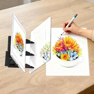 lot 40478 image: Optical Image Drawing Board, Optical Drawing Board Projector Sketch Drawing Board DIY Drawing Tracing Board Drawing Projection Optical Drawing Board Sketch for Kids, Beginners, Students, Artists - Retail $10