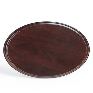 lot 40486 image: Falling in Art Wood Oval Base-Hand Casting Structure Base, DIY Crafts, Keepsake Display, Art Exhibition, Home Decoration, 6x8 - Retail $14