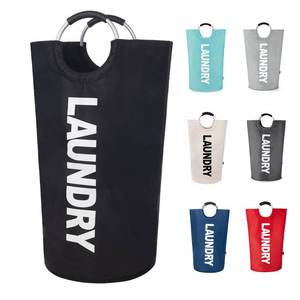 lot 51267 image: Twira 90L Large Laundry Basket, Laundry Hamper Stands Up Well, Laundry Bag with Padded Handles, Waterproof Clothes Bin Collapsible, Clothes Hamper for Bathroom, Laundry, College (Black)