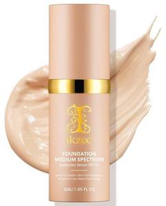 lot 51276 image: 4 in 1 Foundation Liquid, Medium Coverage Color Changing Foundation with SPF 50, Longwearing & Waterproof
