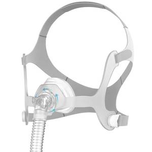 lot 51283 image: Replacement for Airfit N20, Secure Fit & Ultra-Soft with Upgraded Silicone Cushion, Quick-Release Tube Adjustable Straps Assembly, Great-Value CPAP Supplies - Large - Retail $56