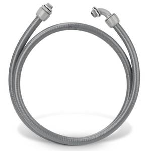 lot 51284 image: HOXHA 12 Inch 6 Ft Electrical Conduit Kit AC Whip Kit Flexible PVC Non Metallic Liquid Tight Conduit, Electrical Wire Conduit Pipe with Straight and 90-Degree Conduit Connector Fittings - Retail $13