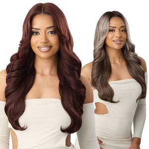 lot 51288 image: Outre Lace Front Wig - Color Bomb - CB 104 (FF HONEY TOFFEE) - Retail $36