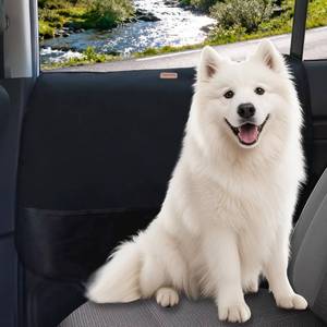 lot 59525 image: BECROWM 2 Packs Car Door Protector for Dogs, Waterproof Anti-Scratch Shield with Suction Cup (Black) (Black-A) - Retail $16