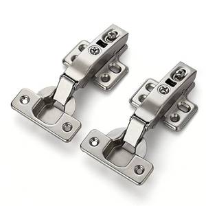 lot 59526 image: Ravinte 10 Pack 5 Pairs European Kitchen Cabinet Hinges Soft Close Full Overlay Cabinet Door Hinges Heavy-Duty Frameless Adjustable Concealed Cabinet Cup Hinge - Retail $25