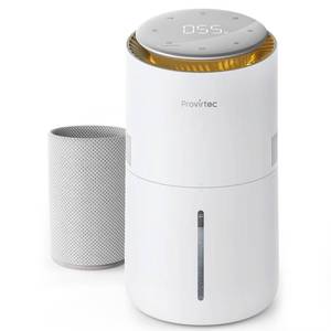 lot 59536 image: Provirtec MistFree Evaporative Humidifier for Bedroom, 3L No White Dust for Sensitive Individuals, Auto Humidity Control, Works with Tap Water, Night Light, Easy Clean Tank for Home & Small Room - Retail $75